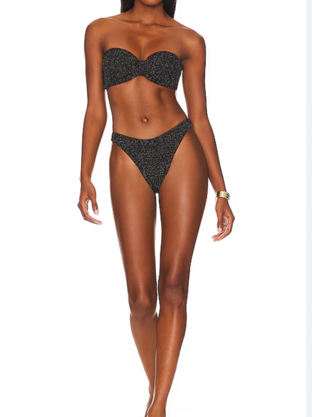 Hunza G Jean Bikini Black/Gold